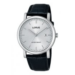 Horlogeband Lorus VJ32-X246 / RG839CX9 / RHG008X Leder Zwart 20mm