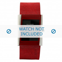 Rolf Cremer horlogeband 502011 Leder Rood 26mm