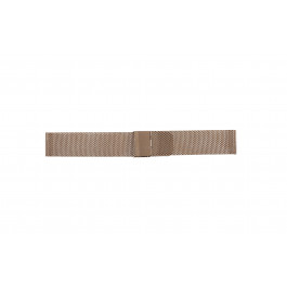 Horlogeband Universeel 22-2.5-ROSÉ Mesh/Milanees Rosé 22mm