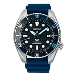 Horlogeband Seiko SBDC179 / 6R35-02C0 / Prospex / R028012J0 Rubber Blauw 20mm