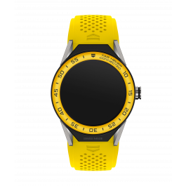 Horlogeband Tag Heuer SBF8A8017 Rubber Geel 22mm