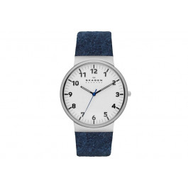 Horlogeband Skagen SKW6098 Leder/Textiel Blauw 23mm