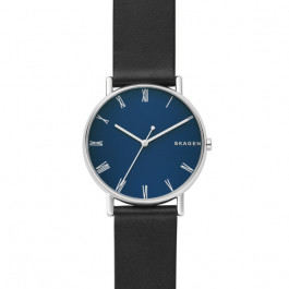 Horlogeband Skagen SKW6434 Leder Zwart 20mm