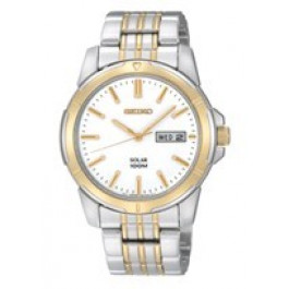 Horlogeband Seiko SNE094P1 / V158-0AD0 / EE20J04 Staal Bi-Color 20mm