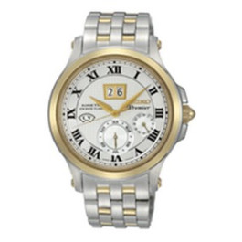 Horlogeband Seiko Premier / SNP042P1 / 7D48-0AG0 03B / M0NB111C0 Staal Bi-Color 20mm