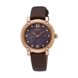 Horlogeband Seiko SXDG88P1 / 7N82-0JM0 / L0GN011P0 Leder Bruin 14mm