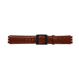 Horlogeband Swatch (alt.) SC10.03 Leder Cognac 17mm