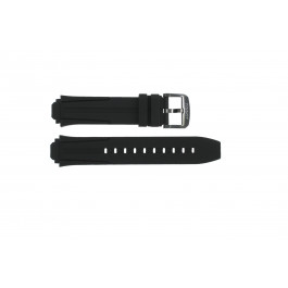 Horlogeband Tissot T111.417.37.441.03 / T603042129 Silicoon Zwart 18mm