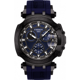 Horlogeband Tissot T1154173704100 / T603041961 Rubber Blauw 21mm
