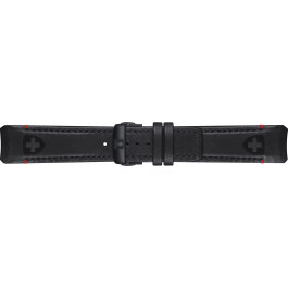 Horlogeband Tissot T600045715 / T0914204605104A Leder Zwart 22mm