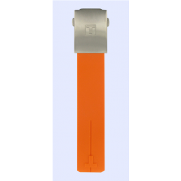 Horlogeband Tissot T0134201720700A / T603026664 Rubber Oranje 20.1mm