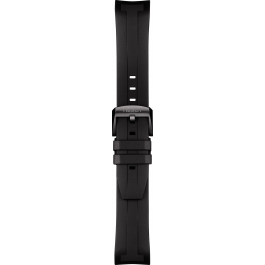 Horlogeband Tissot T1204173705102 / T603042600 Rubber Zwart 22mm
