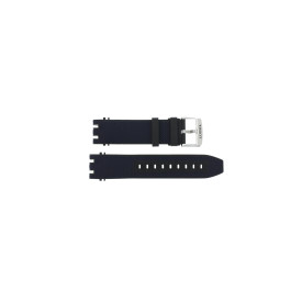 Horlogeband Tissot T1154272704100 / T603044210 Rubber Zwart 22mm