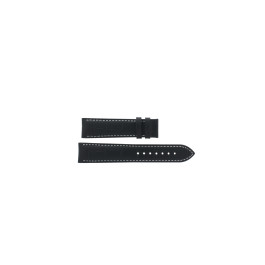 Horlogeband Tissot T063.617.A / T610031122 Leder Zwart 20mm