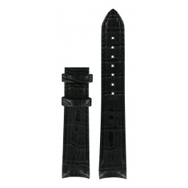 Horlogeband Tissot T035.410.16.051.00 / T610031402 Leder Zwart 18mm