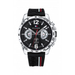 Horlogeband Tommy Hilfiger TH-320-1-14-2380 / TH1791473 / TH679302202 Rubber Zwart 22mm
