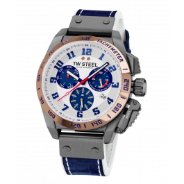 Horlogeband TW Steel TW1018 Leder Blauw