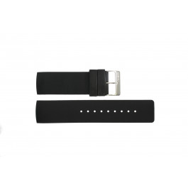 Horlogeband Obaku V118L Rubber Zwart 24mm