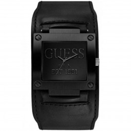 Horlogeband Guess W0418G3 / W1166G2 Onderliggend Leder Zwart 19mm