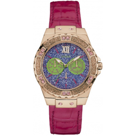 Horlogeband Guess W0775L4 (BRC-W0775L4) Leder Roze