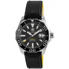 Horlogeband Tag Heuer WAY211A / FT6068 Rubber Zwart 20.5mm