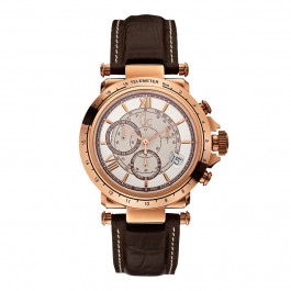 Horlogeband Guess X44001G1 / A60005G1/08 Leder Donkerbruin 12mm