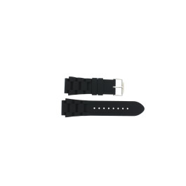 Horlogeband Universeel XH12 Silicoon Zwart 22mm