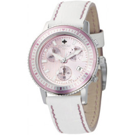 Horlogeband Zodiac ZO2810 Leder Crèmewit 18mm