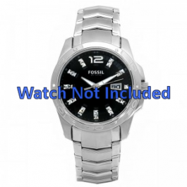 Fossil horlogeband AM4089 Staal Zilver 22mm