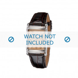 Horlogeband Armani AR0203 Leder Donkerbruin 22mm