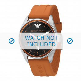 Armani horlogeband AR0526 Silicoon Oranje 23mm