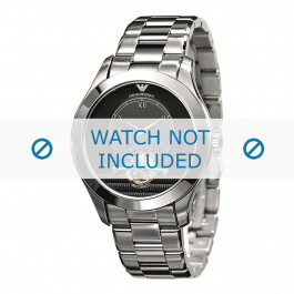 Armani horlogeband AR4639 Staal Zilver 22mm