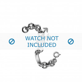 Armani horlogeband AR-5714 Staal Zilver 10mm 