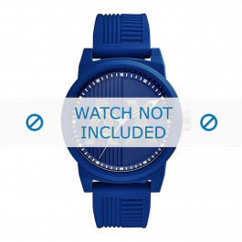 Armani horlogeband AX1454 Rubber Blauw 22mm