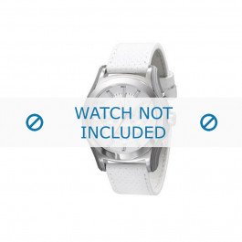 Horlogeband Armani AX2071 Leder Wit 22mm