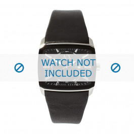 Horlogeband Armani AX2080 Leder Zwart 35mm