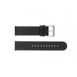 Mondaine horlogeband BM20063 / FE16822.20Q Leder Zwart 22mm