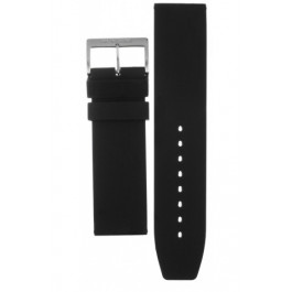 Horlogeband Mondaine BM20068 Rubber Zwart 24mm
