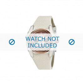 Breil horlogeband BW0383 / F260053231 / BW0384 Leder Wit 25mm