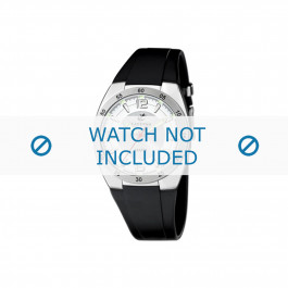 Horlogeband Calypso K6044-1 / K6044-2 / K6044-3 Rubber Zwart 18mm