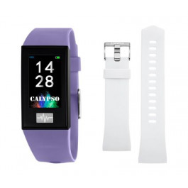 Horlogeband Smartwatch Calypso K8500-2 Kunststof/Plastic Wit 13mm