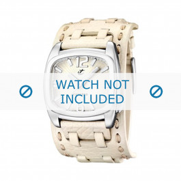 Calypso horlogeband K5224/1 Leder Wit 26mm