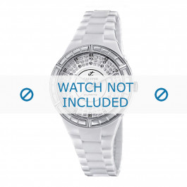 Horlogeband Calypso K5582 Kunststof/Plastic Wit 15mm