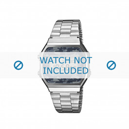 Horlogeband Casio A168WEC-1EF / 70641447 Staal 18mm