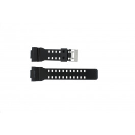 Horlogeband Casio GLS-8900-1W / 10457909 Silicoon Zwart 16mm