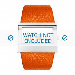 Horlogeband Dolce & Gabbana 3719240404 Leder Oranje 35mm