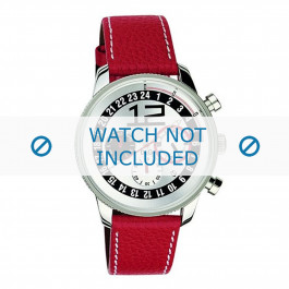 Horlogeband Dolce & Gabbana 3719740276 Leder Rood