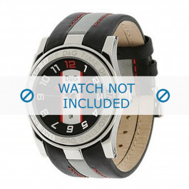 Dolce & Gabbana horlogeband DW0216 Leder Zwart