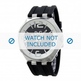 Dolce & Gabbana horlogeband DW0582 Rubber Zwart