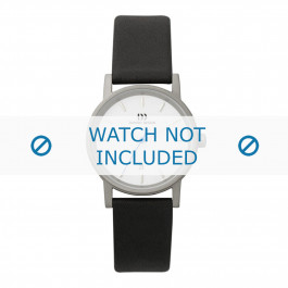 Danish Design horlogeband  DD 15mm / IV12Q171 Leder Zwart 15mm